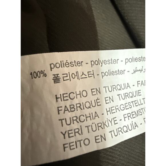 Zara Women's Olive Green Silk Satin Sleeveless Cowl Neck Midi Slip Dress Size XS - Picture 4 of 4